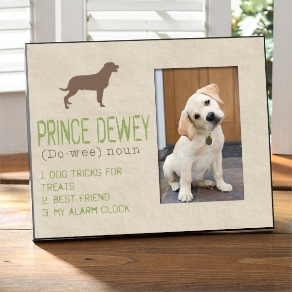Definition of My Dog Personalized Picture Frame