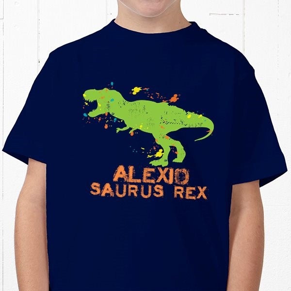 Personalized Dinosaur Kids Clothes Toddler T-Shirt