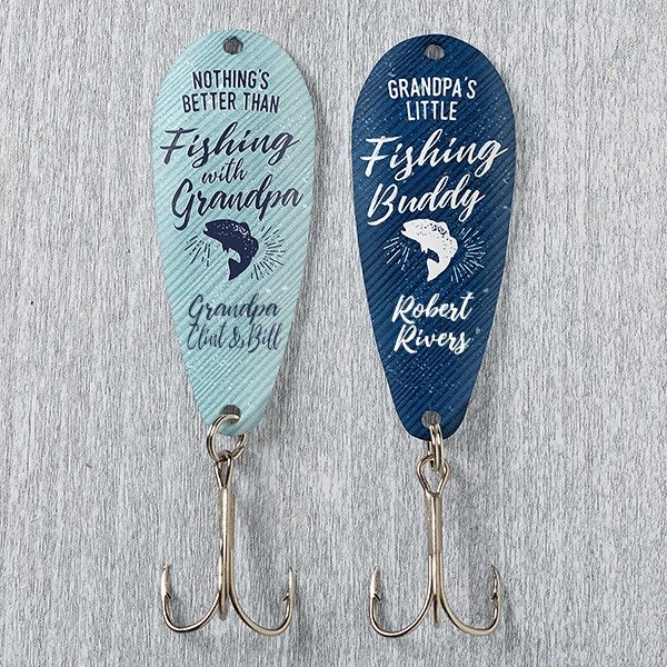 Personalized Fishing Lure Set - Grandfather Fishing Gift