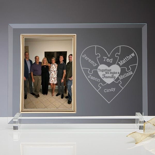 Reunited Frame Custom Picture Frames With Photo Together We Make A Family Engraved ...