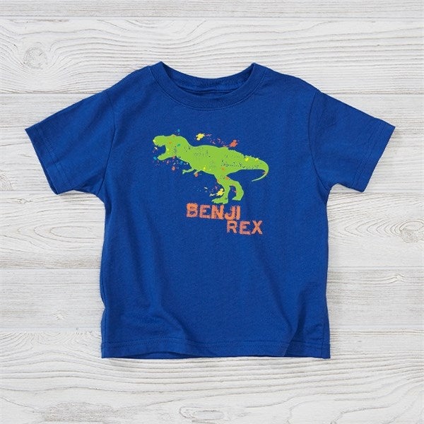 Personalized Dinosaur Kids Clothes Toddler T-Shirt