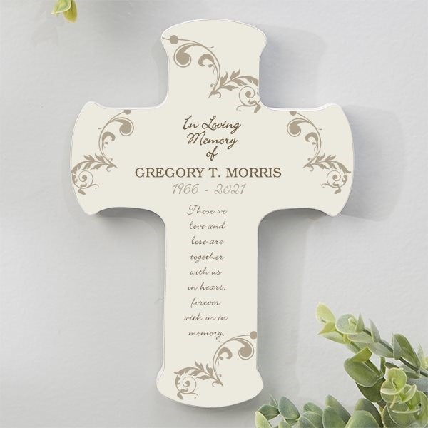 In Loving Memory Personalized Cross - 5x7