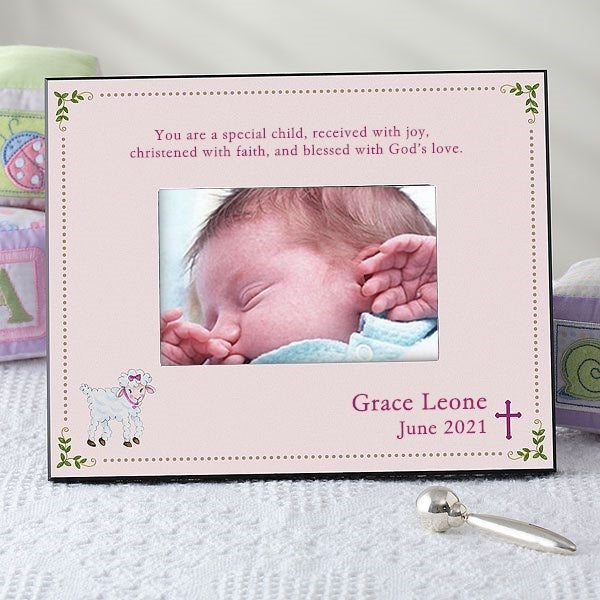 Personalized Baby Christening Baptism Picture Frames