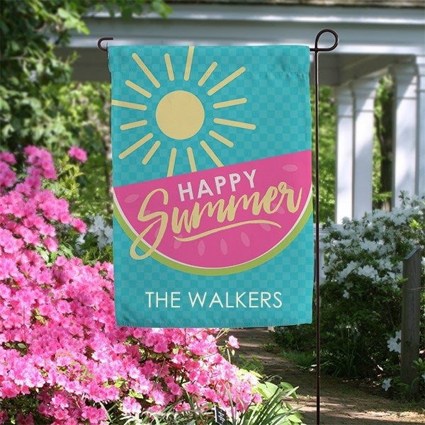 Personalized Summer Garden Flag - Simply Summer
