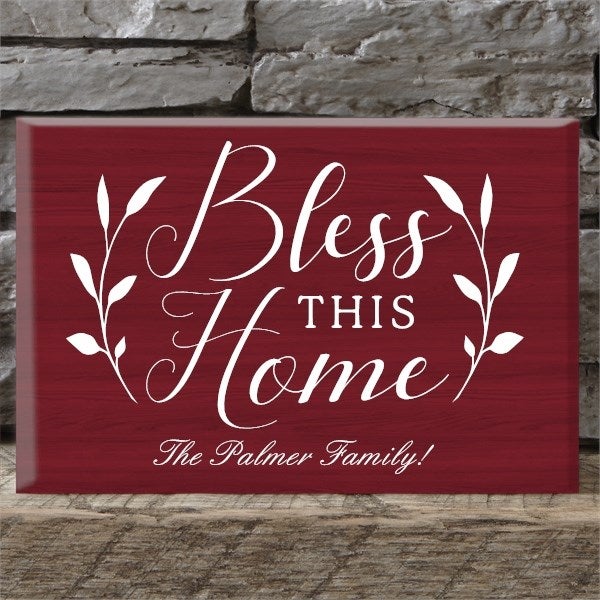 Personalized Shelf Decor - Bless This Home