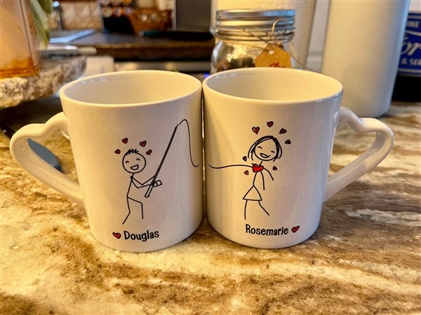 Personalized Couples Coffee Mug Set - So Happy Together