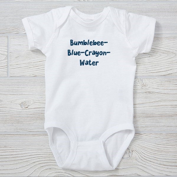 Write Your Own Personalized Baby Clothing