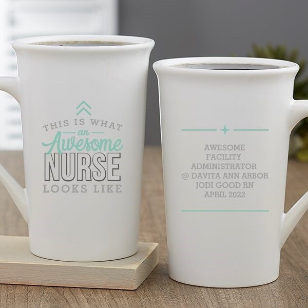 This Is What An Awesome Nurse Looks Like Personalized Commuter Travel Mug