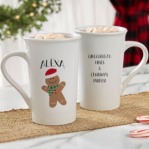 Custom Name Winter Black Mug – Snow Globe Holiday Village Design, Personalized Ceramic Coffee Cup, 11oz Or 15oz Full Wrap – Christmas Gift Mug - View #8