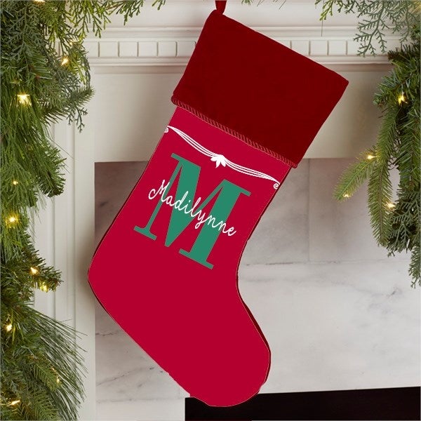Monogrammed christmas stockings discount