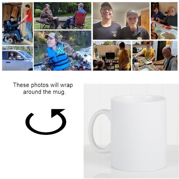 Create A Photo Collage Personalized 30 oz. Oversized Coffee Mug
