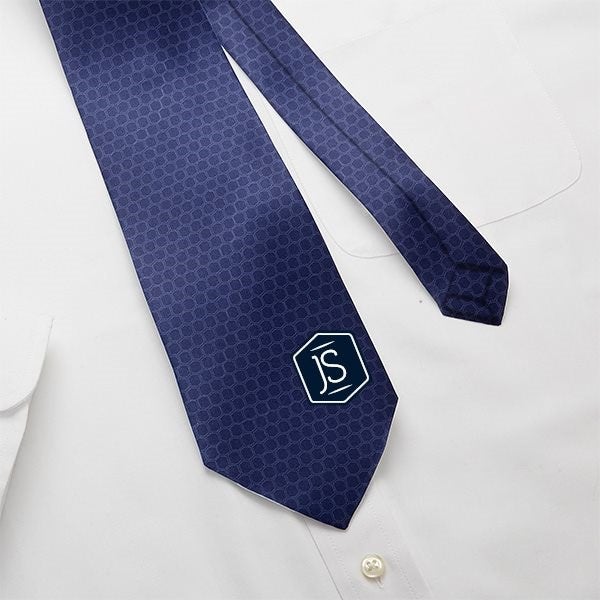 monogrammed necktie