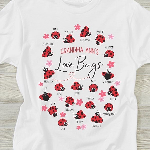 Grandma Love Bugs Tshirt