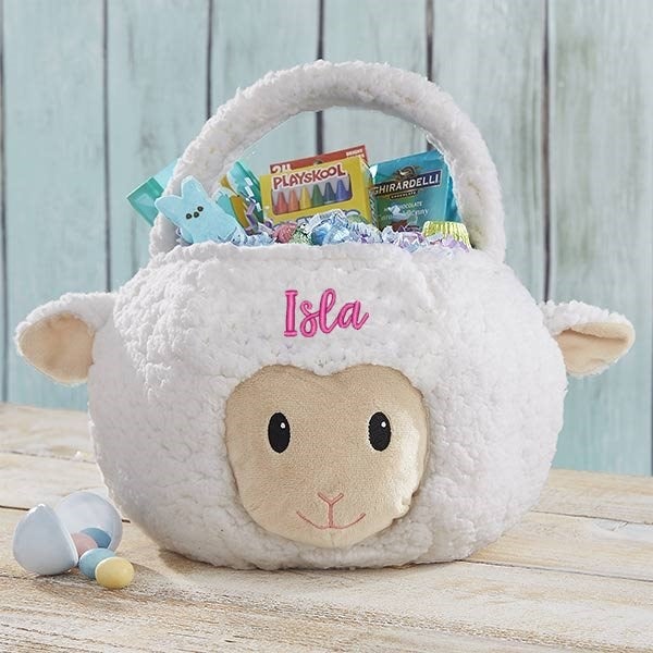 Plush easter basket hotsell