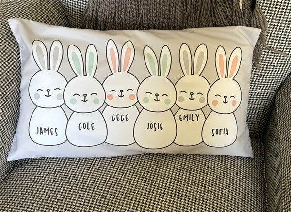 Easter Eggs Pillow, Happy Easter Pillow | Zazzle