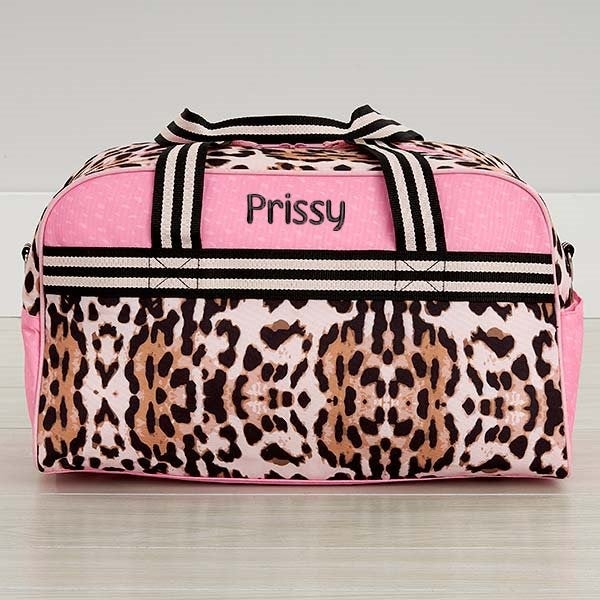 Leopard Embroidered Duffel Bag by Stephen Joseph