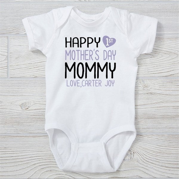 Mommy My First Mothers Day Onesie Happy First Mother's Day Girl