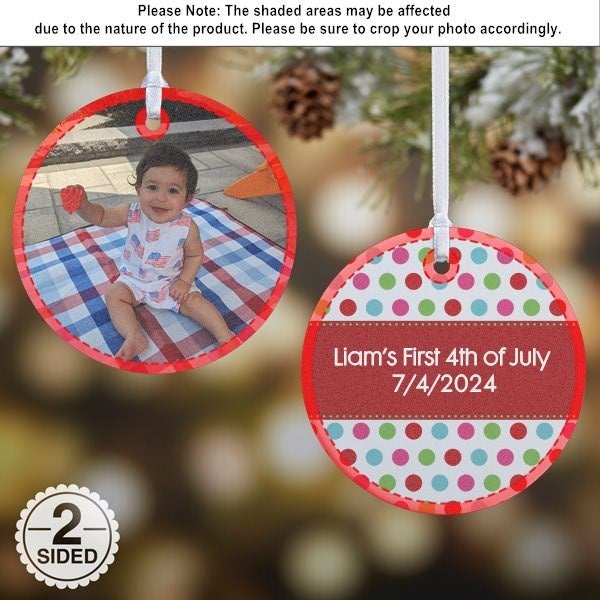 Vintage | Holiday | Vintage Made In Italy Elephant With Red Dots Christmas Ornament Blown Glass