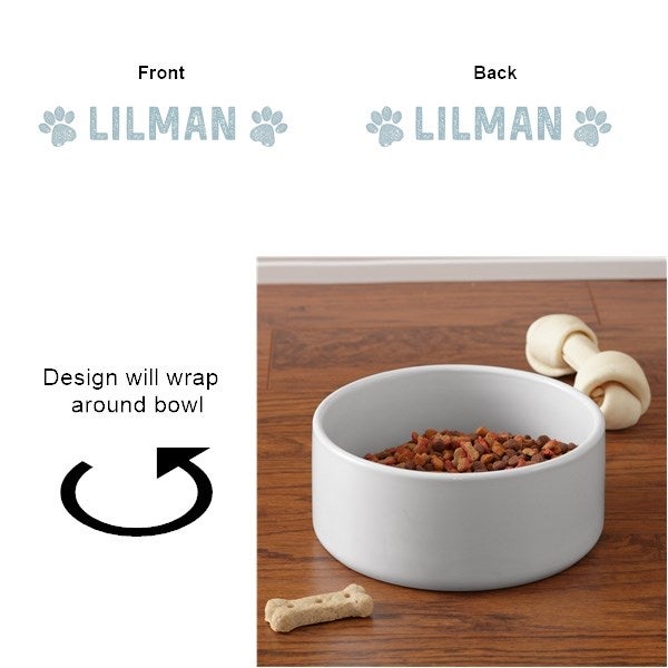 Farmhouse Personalized Small Dog Bowls