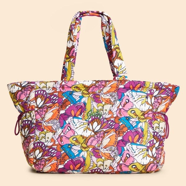 Vera Bradley Embroidered Knollton Travel Tote-Flutter