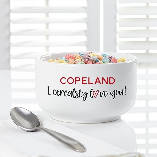 Cucchiaio Regalo I Cerealsly Love You - Acciaio Inox Per Cereali E Bevande
