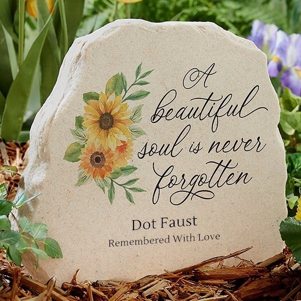 Beautiful Soul Personalized Standing Garden Stone