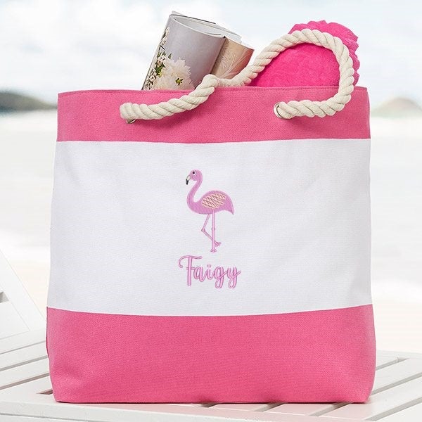 Beach Fun Personalized Green Beach Bag
