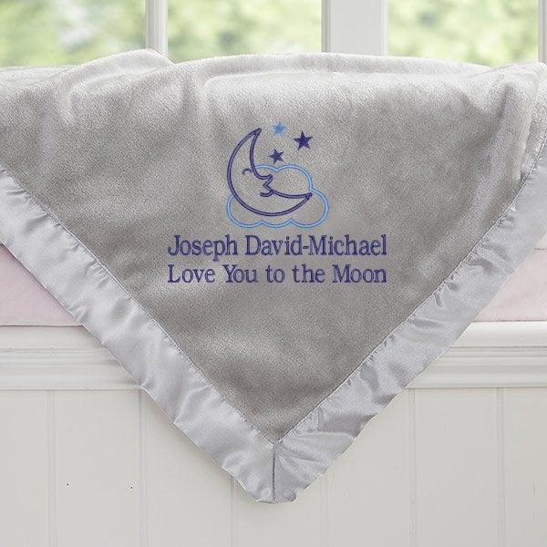Baby Blanket Love You To The Moon And Back Crib Set NEW Baby Girl