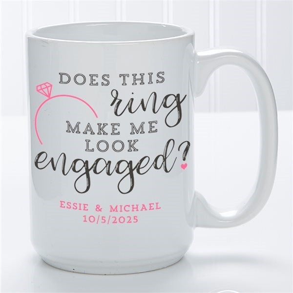 First Christmas Engaged Personalized Christmas Ornament