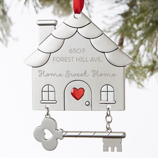 Personalized Happy New Home Ornament