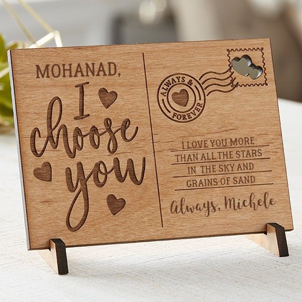 2021年HAPPY WOOD DAY フォトカードセット I Choose You Personalized Wooden Postcards