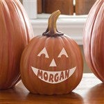 Personalized Jack-o'-Lantern Pumpkin - Small Orange - 7566S