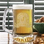 Vintage Bar Sign Personalized 25 oz. Deep Etch Beer Mug - 11908