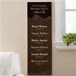 My Grandkids Personalized Grandparents Canvas Print- 12x36 - 13430-XL