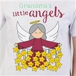 Her Lil' Angels Personalized Hanes® Adult T-Shirt - 16293-T