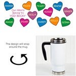 Our Hearts Belong To You Personalized Commuter Travel Mug - 17281