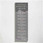 My Grandkids Personalized Grandparents Canvas Print- 12x36 - 13430-XL