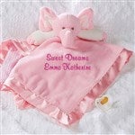 Personalized Elephant Baby Blankie - Pink - Baby Gifts