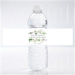 Laurels of Love Personalized Water Bottle Labels for Wedding