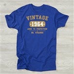 Vintage Birthday Personalized Hanes Adult T-Shirt