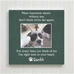 Pet Memorial Personalized Photo Mini Canvas Print