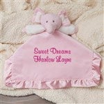 Personalized Elephant Baby Blankie - Blue