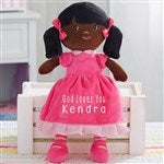 18453 - Pretty Pink Embroidered Doll by Stephen Joseph