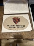 36582 - NFL Chicago Bears Personalized Round Garden Stone