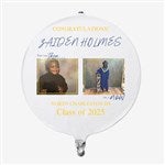 53361 - Then & Now Graduate Personalized 18\" Foil Photo Balloon