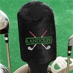 45680 - Crossed Clubs Personalized Golf Club Cover