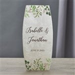 37584 - Laurels of Love Personalized Wedding Frosted Shelf Décor 