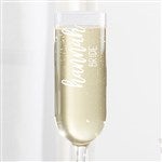 28087 - Scripty Style Personalized Luigi Bormioli® Champagne Flute