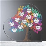 52865 - Vibrant Family Tree Personalized Colored Heart Keepsake