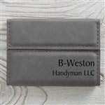 19686 - Signature Series Personalized Leatherette Business Card Case